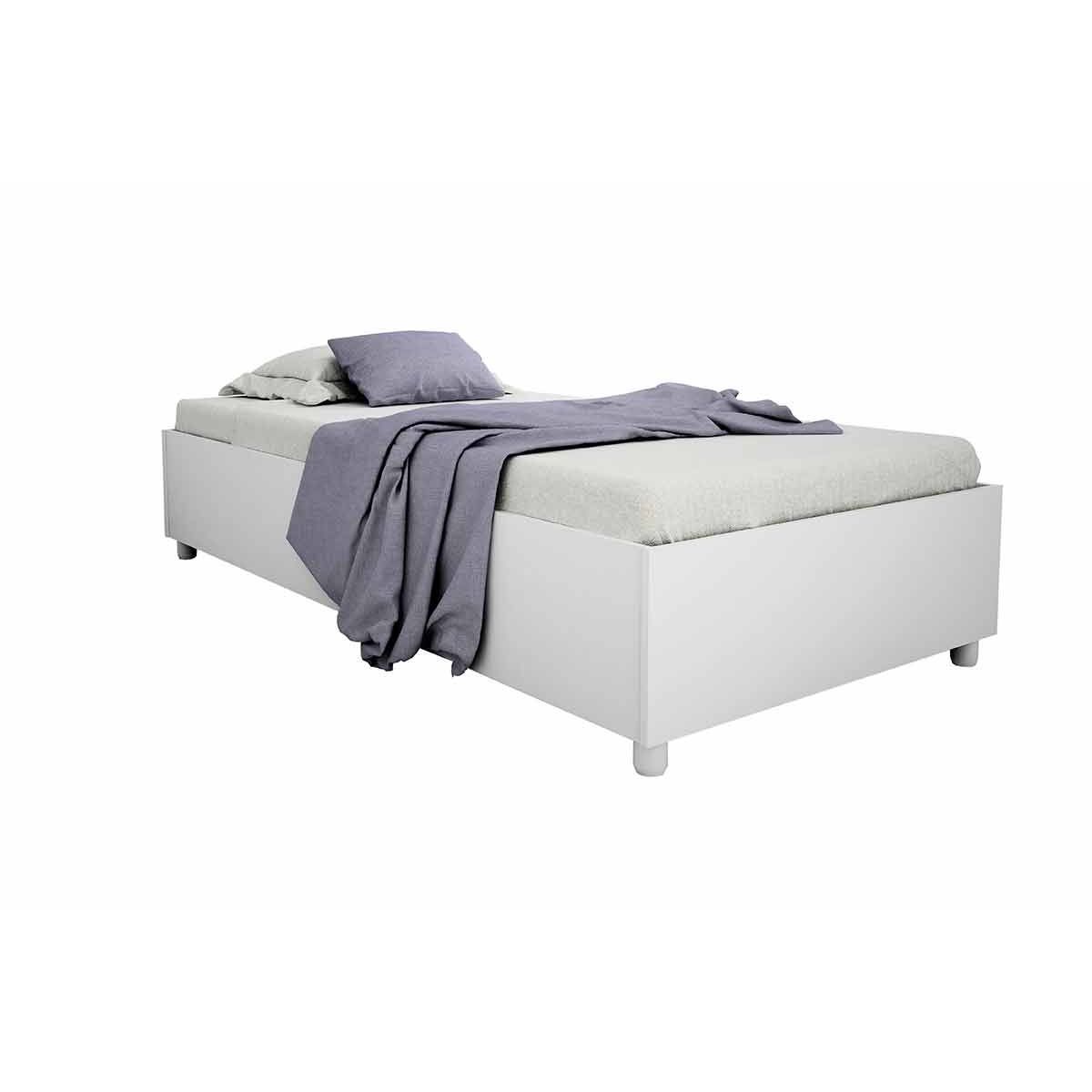 Cama Box de Solteiro Tcil Monaco Branco