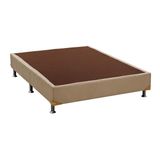 Cama Ortobom Box Base Universal Nobuck Bege Crema 20 Queen - 1,58x1,98x0,20