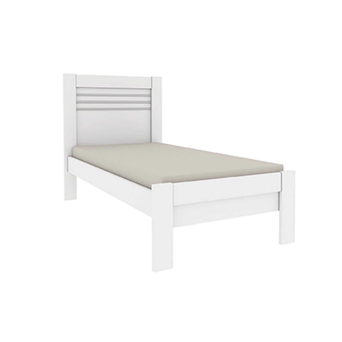 Cama de Solteiro Tcil Safira Branco