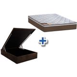 Colchão Castor Pocket Revolution+Cama Baú Casal 138x188