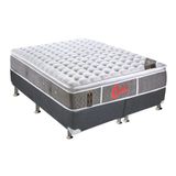 Conjunto Box-Colchão Castor Pocket Oxygen+Cama Queen 158x198