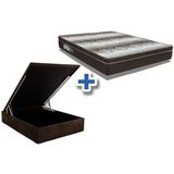 Colchão Ortobom Ortopédico Light + Cama Box Baú Casal 138