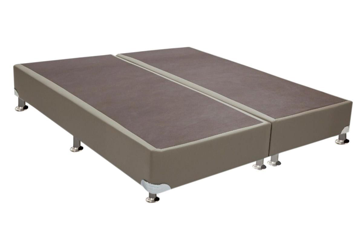 Cama Box Base Americana Couríno Bege Crema 23 King - 1,86x1,98x0,23