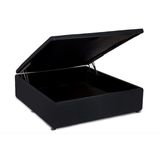 Cama Box Baú Ortobom Courino Black Casal 138