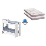 Beliche Cimol Bia 2 Colchoes Ortobom Physical Branco