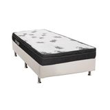 Colchão Ortobom Espuma D45 Light+Cama Box Solteiro 88x188