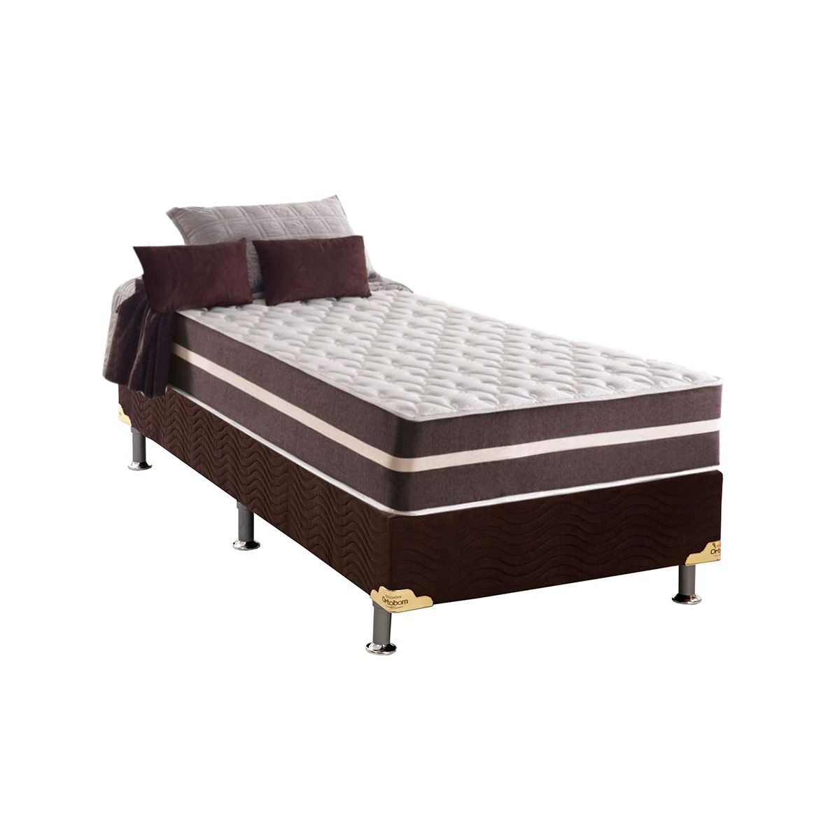 Conjunto Box-Colchão Anjos Classic+Cama Solteiro 88x188