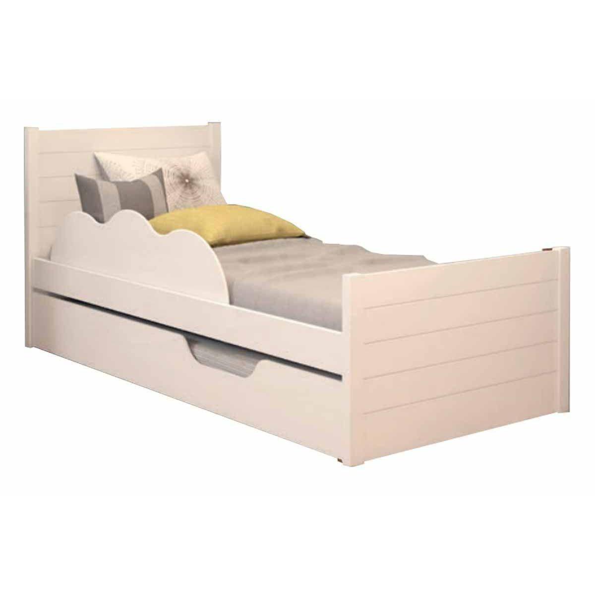 Cama Bibox De Solteiro Cimol Elza Branco