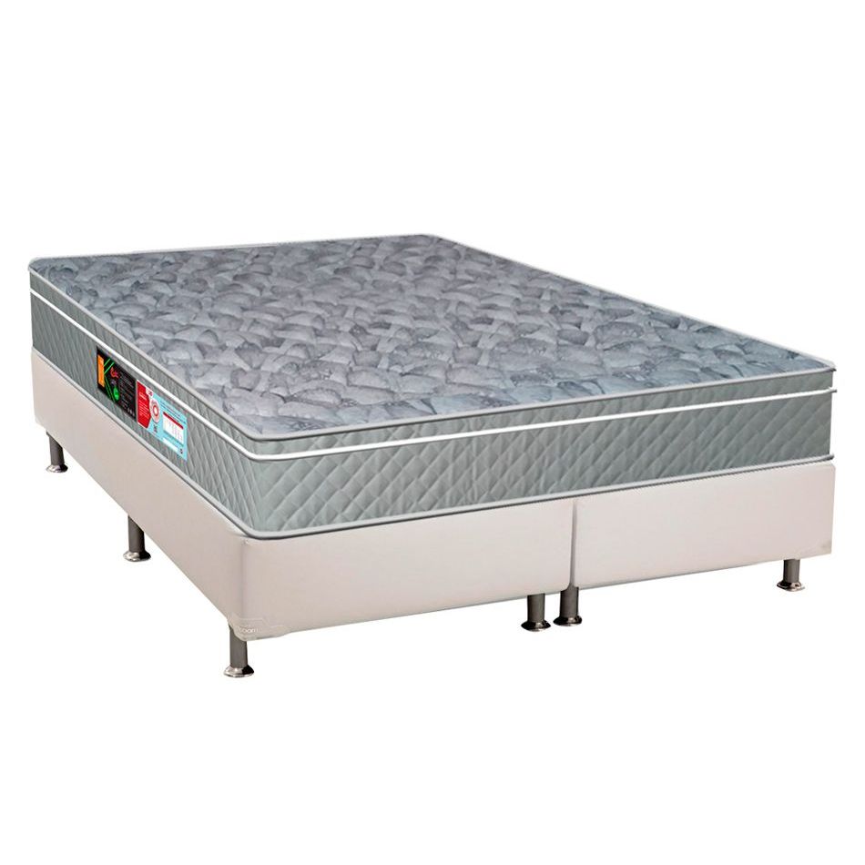 Conjunto Box-Colchão Castor D33 Sleep+Cama Queen 158x198