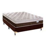 Colchão Plumatex Ensacadas Personalle+Cama Box Casal 138x188