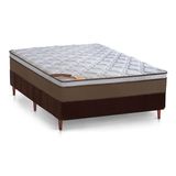 Colchão Castor Pocket Revolution+Cama Box Casal 138x188