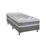 Colchão Polar Ensacadas Serenatta+Cama Box Solteiro 88x188
