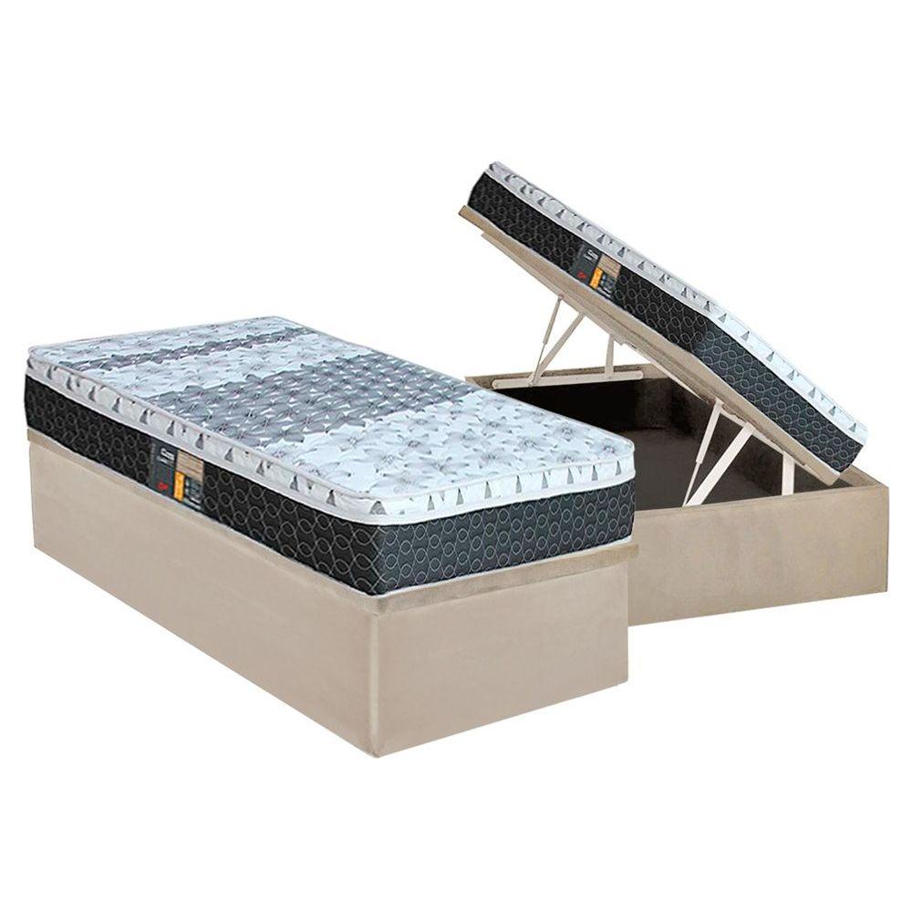 Colchao Castor Molas Bonnel Class New Cama Bau 88x188