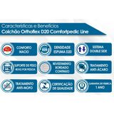 Colchão Orthoflex D20 Comfortpedic Line Solteiro 88