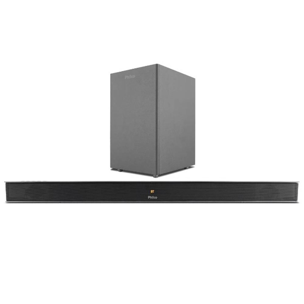 Soundbar Philco PSB06T, entradas USB, HDMI, 2.1 canais, Bluetooth, Wi-Fi, 420W, Bivolt