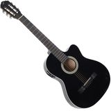 Violão Eletroacústico Flat Aço Giannini Sf-14 Ceq Bk Preto