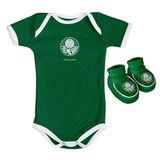 Kit Body E Pantufa Colorido Times De Futebol Torcida Baby