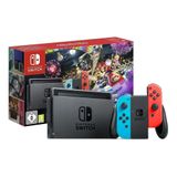 Nintendo Switch LCD+ Mario Kart 8 Deluxe + Joy-com Neon Blue E Neon Red + 3 Meses De Assinatura Digital Nitendo Switch Online Nintendo