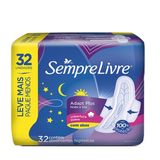 Absorvente Sempre Livre Noturno Max Suave Leve 32 Pague 24