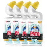 Kit 4 Limpadores Pato Cloro Gel Ativo Citrus Poderosa Espumação Squeeze 500ml