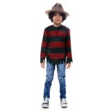 Fantasia Freddy Krueger Infantil - Halloween Gg