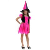 Fantasia Bruxa Encantada Basic Com Chapéu - Halloween Gg