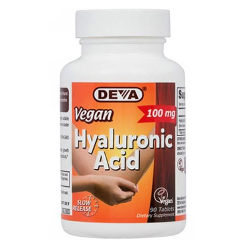 Ácido Hialurônico Vegano 90 Tab Por Deva Vitaminas Veganas