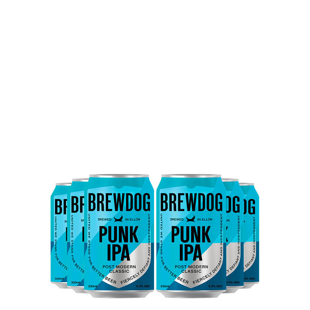 Kit Cerveja Brewdog Punk Ipa 5,4% Lata 330ml 06 Unidades