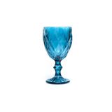 Jogo 6 Taças Para Vinho Azul Vitral Verre 240 Ml
