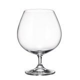 Jogo Com 6 Taças De Cristal Conhaque 690ml Colibri Bohemia