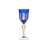 Taça Para Vinho Branco Em Cristal Strauss Overlay 237.103.151 310ml Azul Escuro