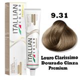 Tinta Para Cabelo Itallian Premium Louro Clarissimo Dourado Cinza 9.31