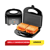 Sanduicheira E Grill Easy Lenoxx Preta 750w 127v