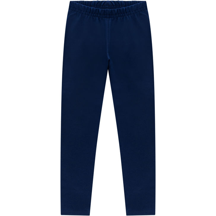 Calça Legging Feminina Infantil Kyly Azul Marinho 4 Ao 16 - 16