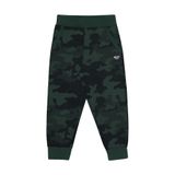 Calça Moletom Masculina Infantil Camuflada Verde Militar - 14