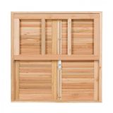 Janela Guilhotina com Ferragem JE821 Esel 100cmx140cm Eucalipto