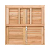 Janela Guilhotina com Ferragem JE821 Esel 100cmx150cm Eucalipto