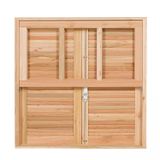 Janela Guilhotina com Ferragem JE821 Esel 120cmx150cm Eucalipto