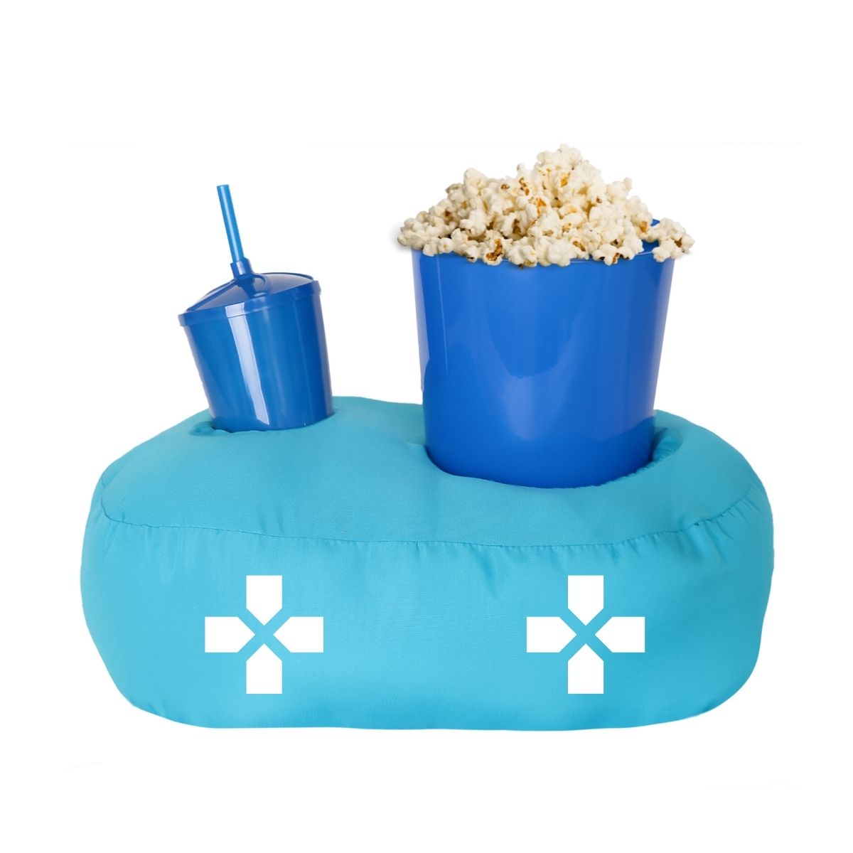 Almofada Porta Pipoca Azul Infantil Video Game