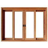Janela de Correr Isabela Revestimentos 1,20mx1,80mx14cm Angelim