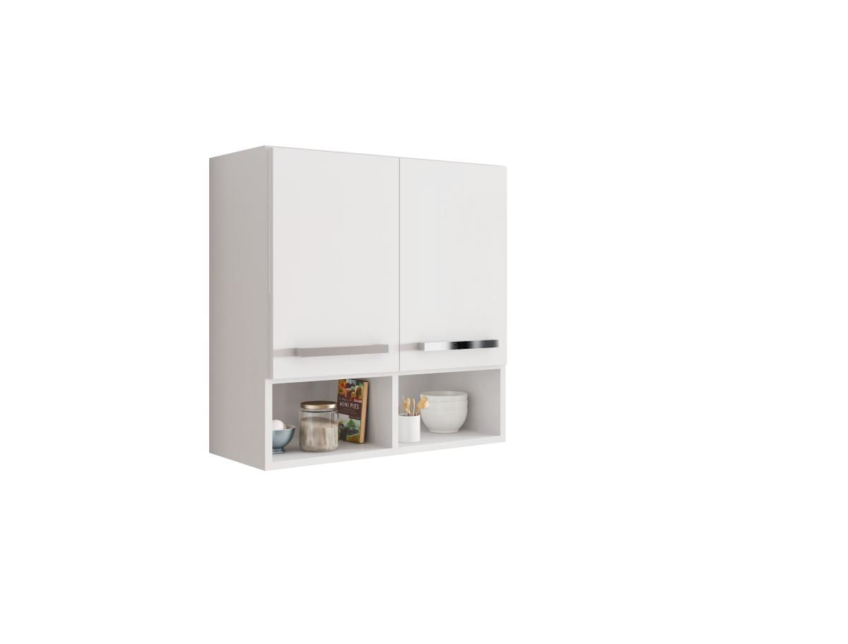 Armario Suspenso De Parede 2 Portas Branco Argélia Bela Casa