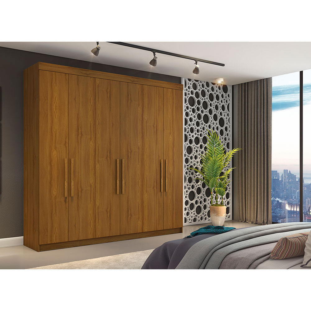 Guarda Roupa França 6 Portas 4 Gavetas  Conquista Móveis