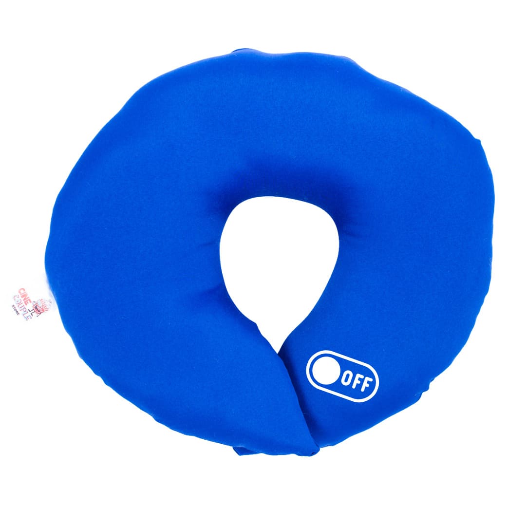 Almofada De Pescoço Para Viagem Azul Em Off