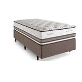Cama Box Herval Solteiro Spettácolo, 74x96x203 cm, Molas Ensacadas
