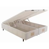 Cama Baú Queen Herval MH 1800, Branco, 158 cm