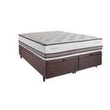 Cama Box Baú Herval Queen Spettácolo, 81x158x198 cm, Molas Ensacadas