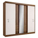 Guarda-roupa 5 Portas 8 Gavetas Thb Sognare Glass