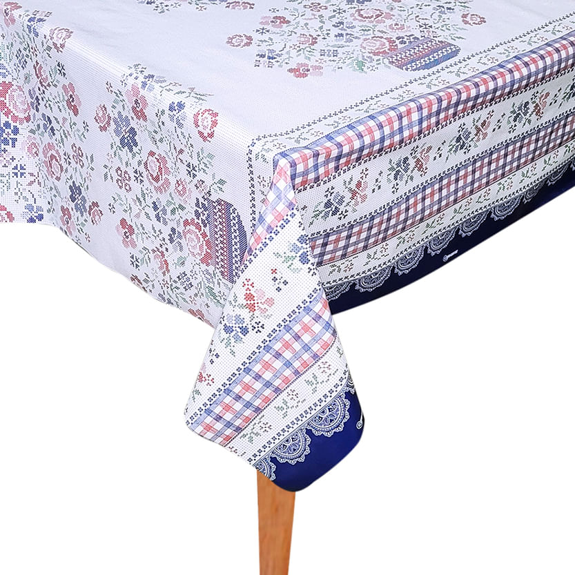 Toalha De Mesa Térmica Impermeável Pvc Bordada 1,40 X 1,60 Menor preço em Toalha De Mesa Térmica Impermeável Pvc Bordada 1,40 X 1,60