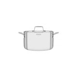 Caçarola Tramontina Grano Funda Em Aço Inox Corpo Triplo Com Tampa E Alças 24 Cm 5,8 L Tramontina