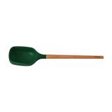 Colher De Servir Tramontina Live Em Silicone Verde Com Cabo De Madeira Tramontina